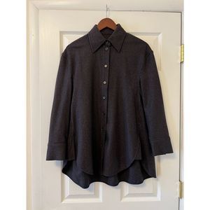 COS Black Checkered Blouse